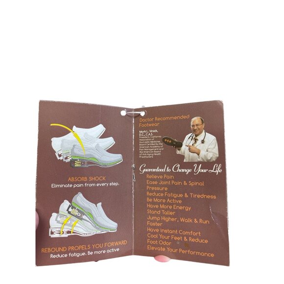 Gravity Defyer mens brown leather slip on loafers shoes SIze 8 SKU 8426 - Picture 10 of 16